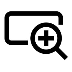 Obraz premium Icon Zoom In With Style Outline