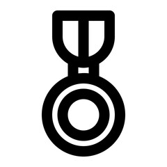 Icon Medal  With Style Outline