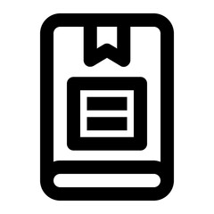 Icon Bookmark With Style Outline