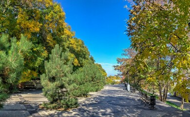 Embankment of Lanzheron beach in Odessa, Ukraine