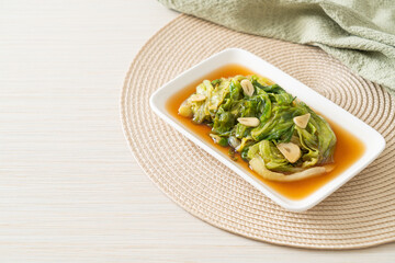 Stir fried Iceberg lettuce with Oyster sauce