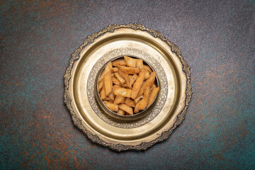 Namak para or Nimki is a traditional Indian salty snack made with all-purpose flour and seasoned...