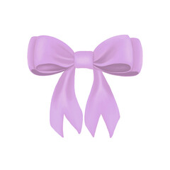 Watercolor beautiful pink bow illustration. Hand drawn watercolor gift bow illustration isolated on transparent background. Perfect for Party or greeting object, bow for your creativity