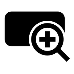 Obraz premium Icon Zoom In With Style Glyph