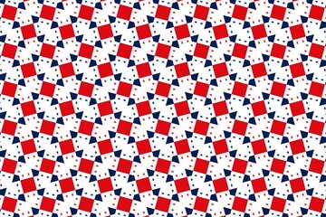 Geometric pattern in the colors of the national flag of Panama. The colors of Panama.