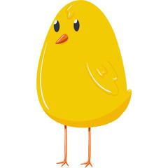 Yellow Chick Illustration (2)