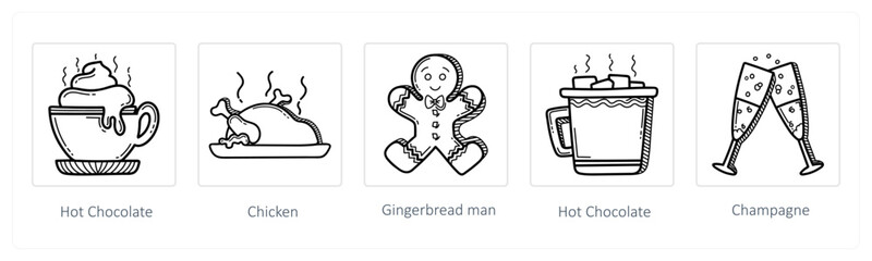 hot chocolate, chicken