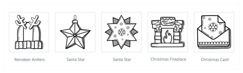 reindeer antelers, santa star