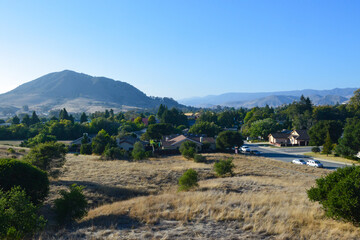 Fototapeta na wymiar San Luis Obispo from South Hills Nature Preserve