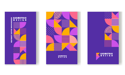 A set of abstract covers, backgrounds, Bauhaus posters