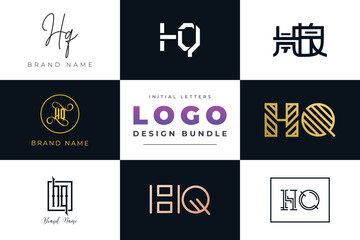 Initial letters HQ Logo Design Bundle