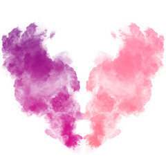 beautiful smoke with many colors
