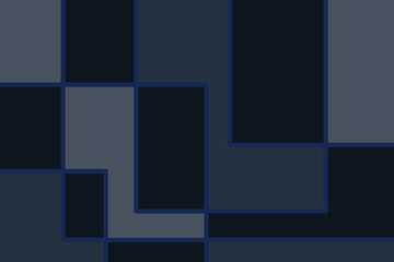 レトロでモダンなスクエア模様　イラスト