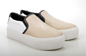 white shoes isolated on white