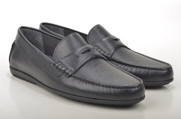 black shoes isolated on white