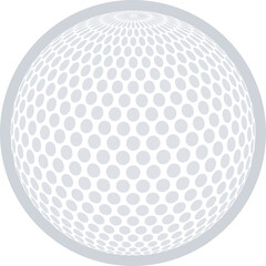 White golf ball.