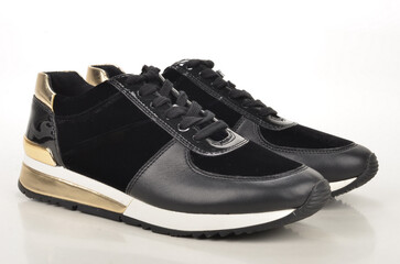 pair of black shoes
