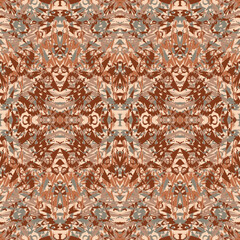 Seamless fractal pattern in vector format for printed fabrics or any other purposes. Every object is grouped base on color so the pattern is editable, tileable and easy to use.