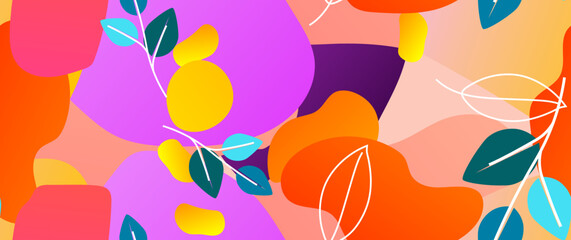 Bold Pattern Tropical Leaf Jungle Modern Motif