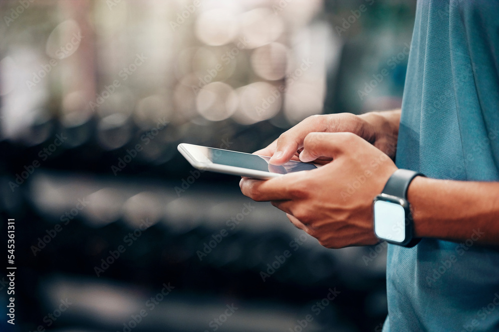 Aufkleber city, phone, and hands post on social media connected to internet with a website notification outdoo