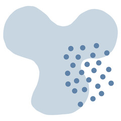 Organic Blob shape hand drawn element