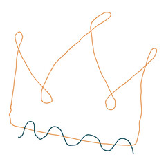 Obraz premium Abstract Crown Shape Element