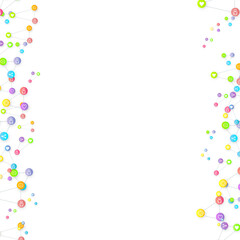 Social media marketing icons internet tags target