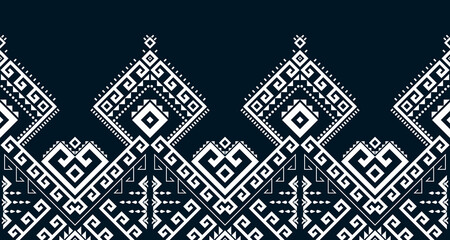 abstract ethnic pattern seamless design line white Aztec geometric background EP.100