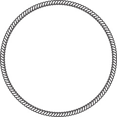 rope boarder circle pattern frame svg © Feelplus Creator