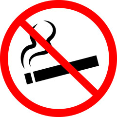 No smoking cigarette sign.