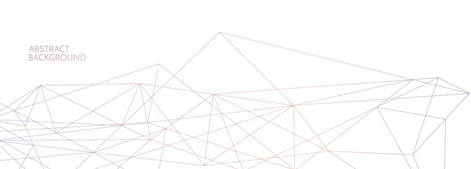 Connection background. Network concept with dots and lines. Vector illustration