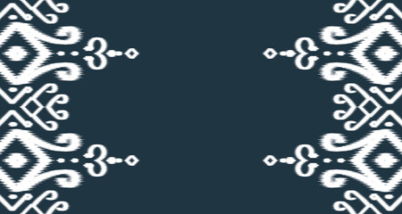 Ikat Seamless Pattern Design Art ornament. Ethnic abstract geometric pattern in tribalt vertical. Vector illustration EP.5