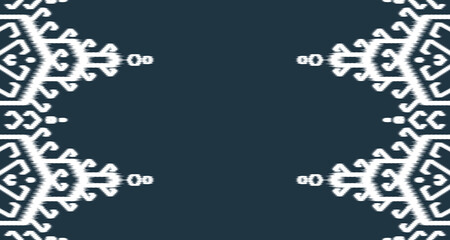 Ikat Seamless Pattern Design Art ornament. Ethnic abstract geometric pattern in tribalt vertical. Vector illustration EP.11