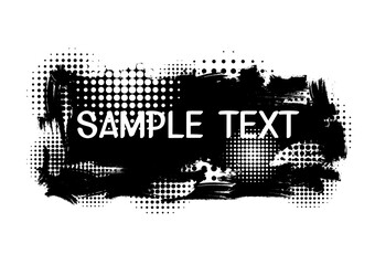 Grunge Black and White Distress Texture. abstract, splattered ,  dirty, poster for your design. vector template.