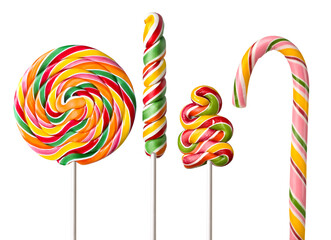  colorful  lollipops
