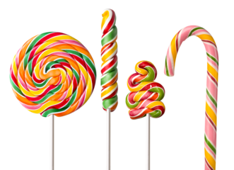  colorful  lollipops