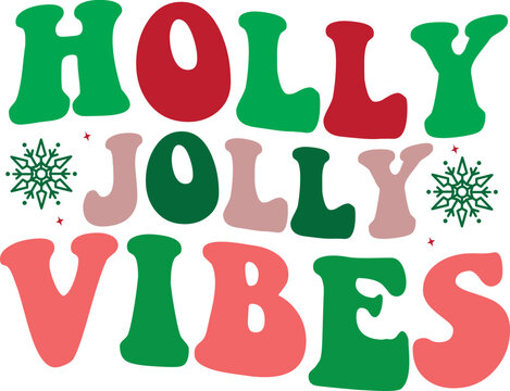 Holly Jolly Vibes Retro