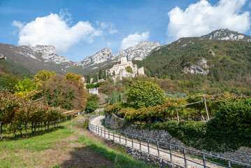 Trentino e i suoi Castelli. Veduta del castello di Avio