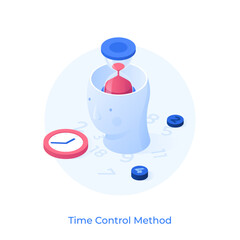 Vector Isometric Icon. Head Concepts