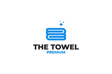 Creative towel logo design vector illustration idea