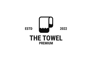 Creative towel logo design vector illustration idea