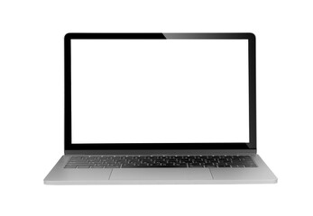 Laptop with empty space isolated on transparent png