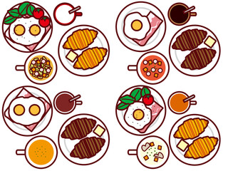 クロワッサン食