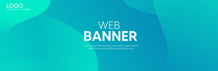 Abstract blue background, Blue banner