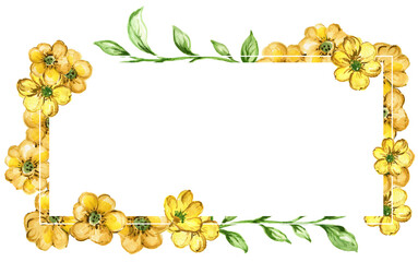 Watercolor gouache liberty vintage sweet bouquet of flowers stock illustration pink and yellow color