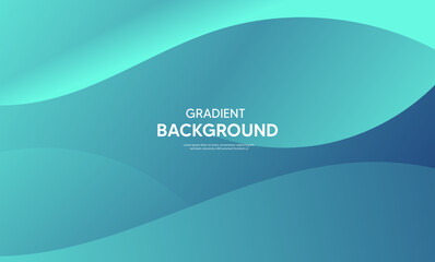 Abstract blue background with waves, Blue banner