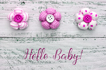 Hello Baby! - Glückwunsch zur Geburt - pink