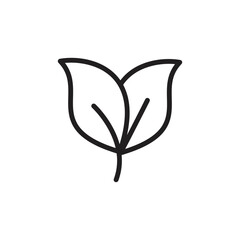 Leaf icon vector logo design template