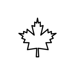 Maple leaf icon vector logo design template