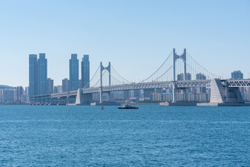 Cityscape of Busan Metropolitan City in South Korea